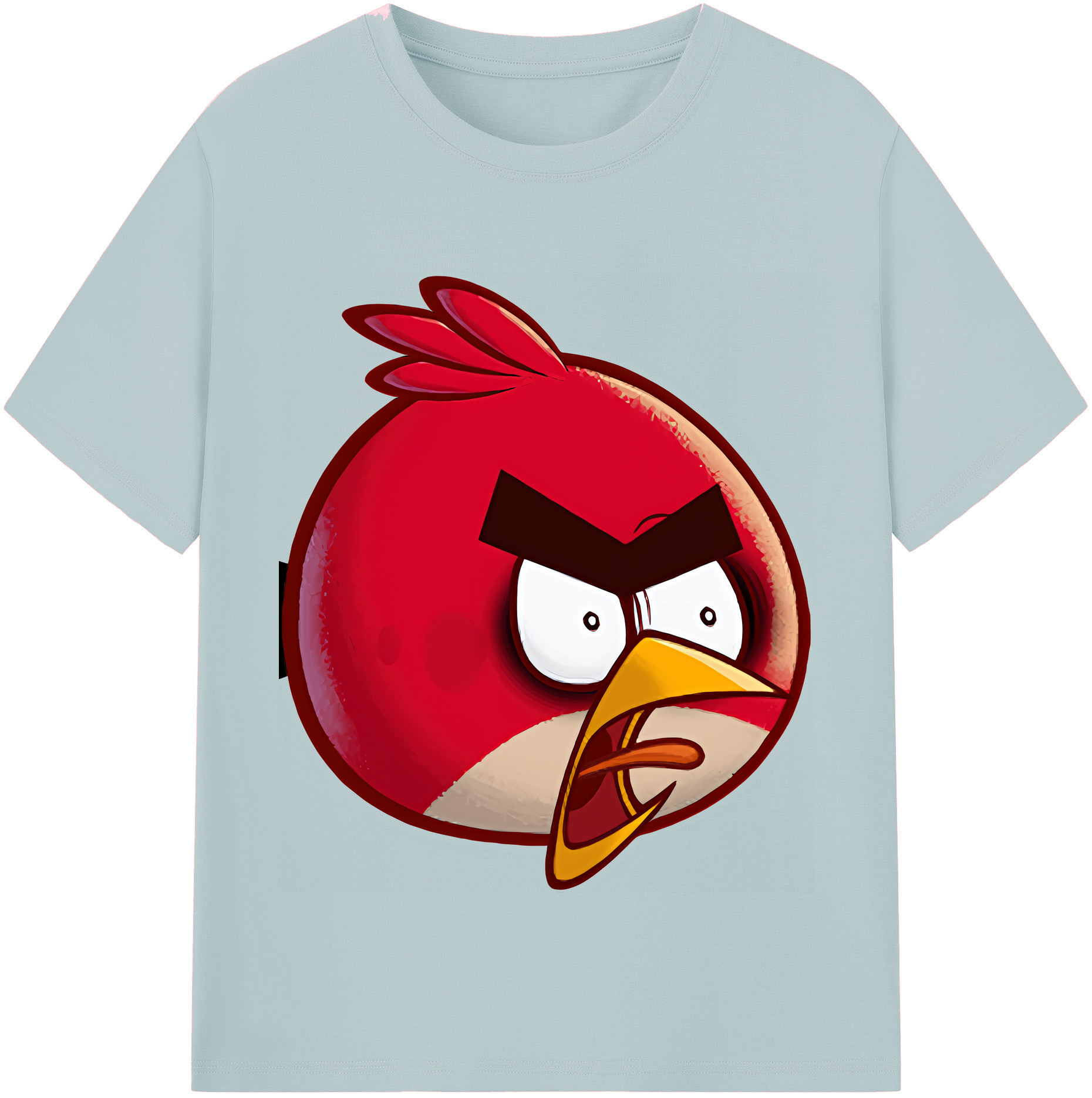 （画像用） Angry Birds アングリーバード 綿100％半袖Tシャツ（フロントプリント）